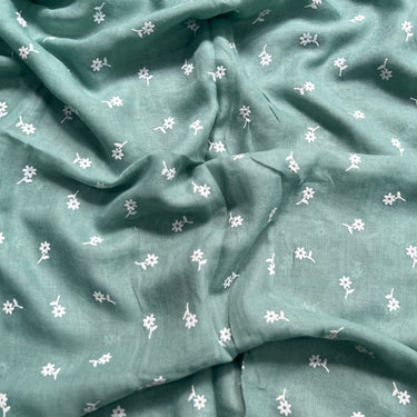 Petal Lawn Hijab - Mint Green