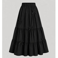 DREAMY BOW - 3 TIERED PINK FAIRY SKIRT BLACK