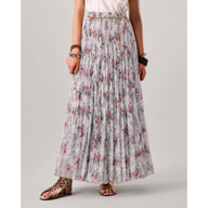 Blush Bloom Pleated Skirt