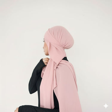 Self Chiffon Hijab - Baby Pink