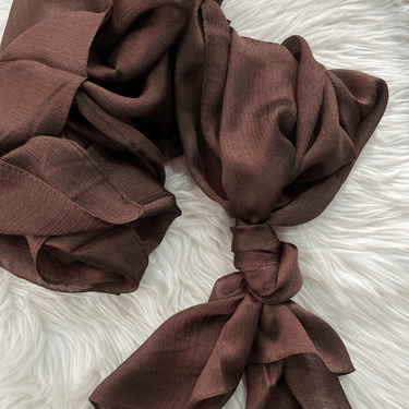 Crinkle Silk - Brown