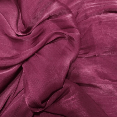 Organza Silk Hijab - Velvet Wine