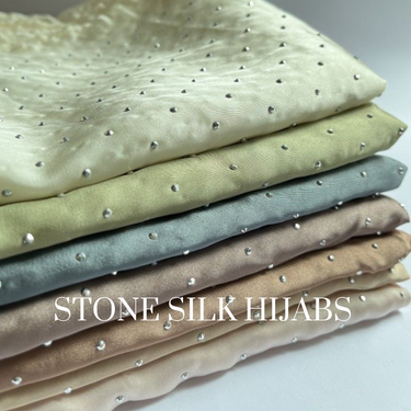 Stone Silk Hijab