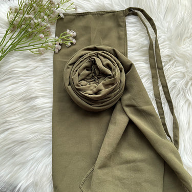 Hijab Naqab Set - Olive Green