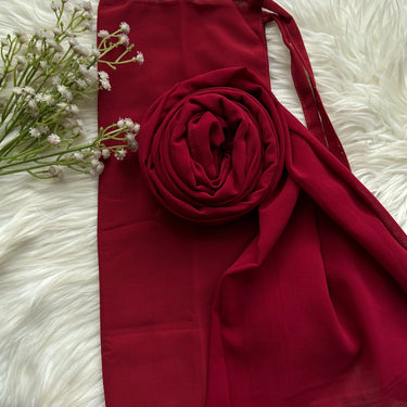 Hijab Naqab Set - Cherry