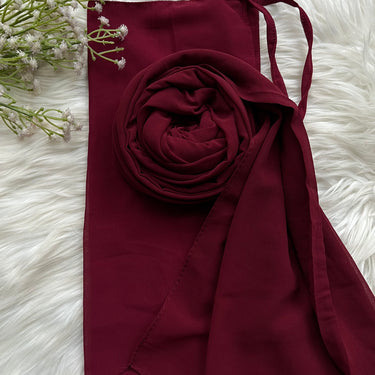 Hijab Naqab Set - Wine