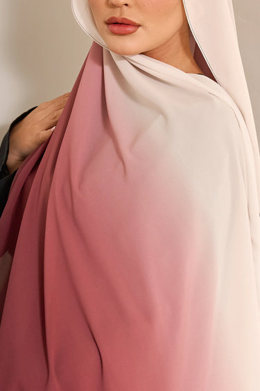 BAMBO JERSEY OMBRE HIJAB -  Shades of Pink