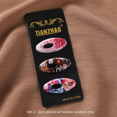 Pack Of  3 printed hijab Pins