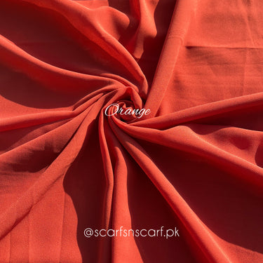 Plain Georgette - Orange