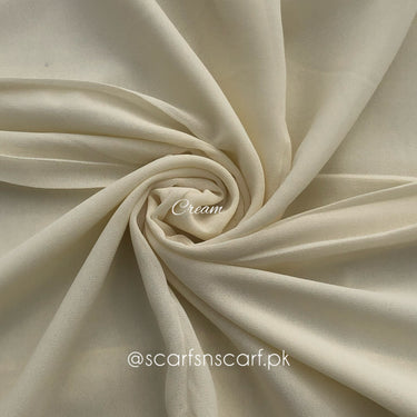 Plain Georgette - Cream