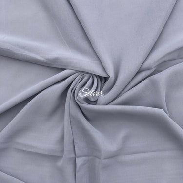 Plain Georgette - Silver